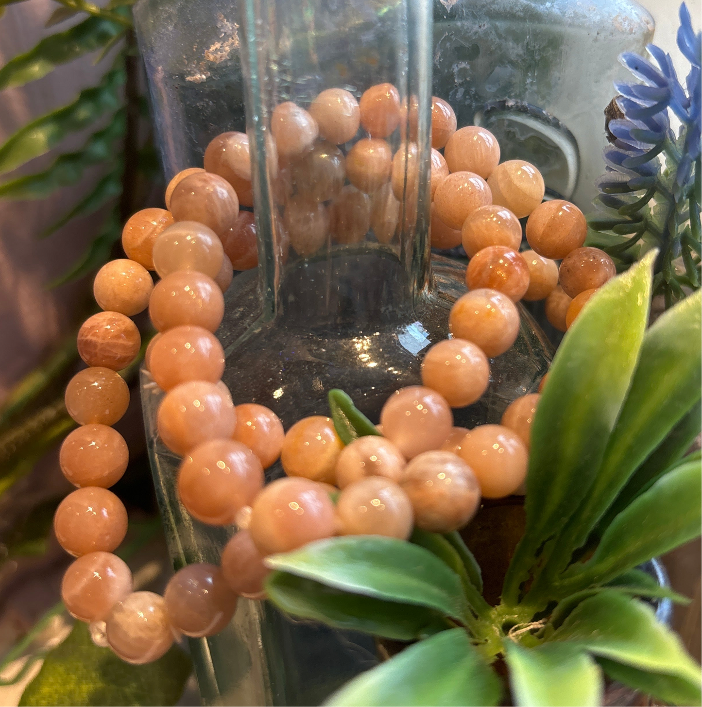 Peach Moonstone Bracelet