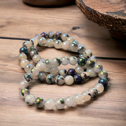 Aura Tourmalinated Quartz Bracelet (8mm)