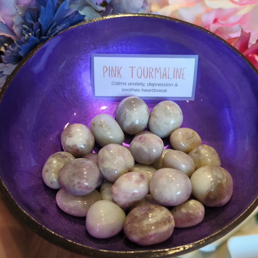 Pink Tourmaline Tumble Stone
