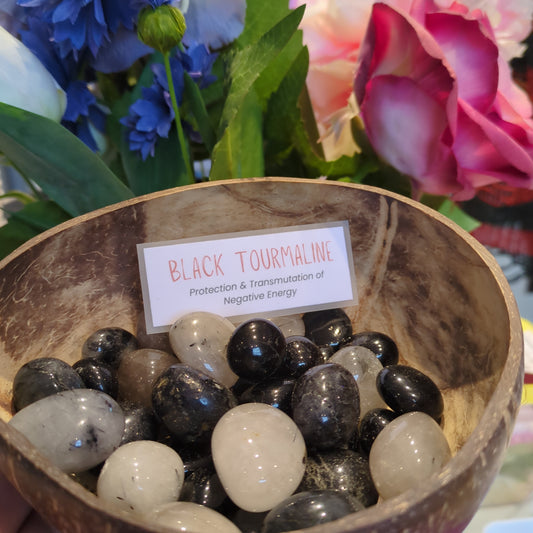 Black Tourmaline Tumble Stone