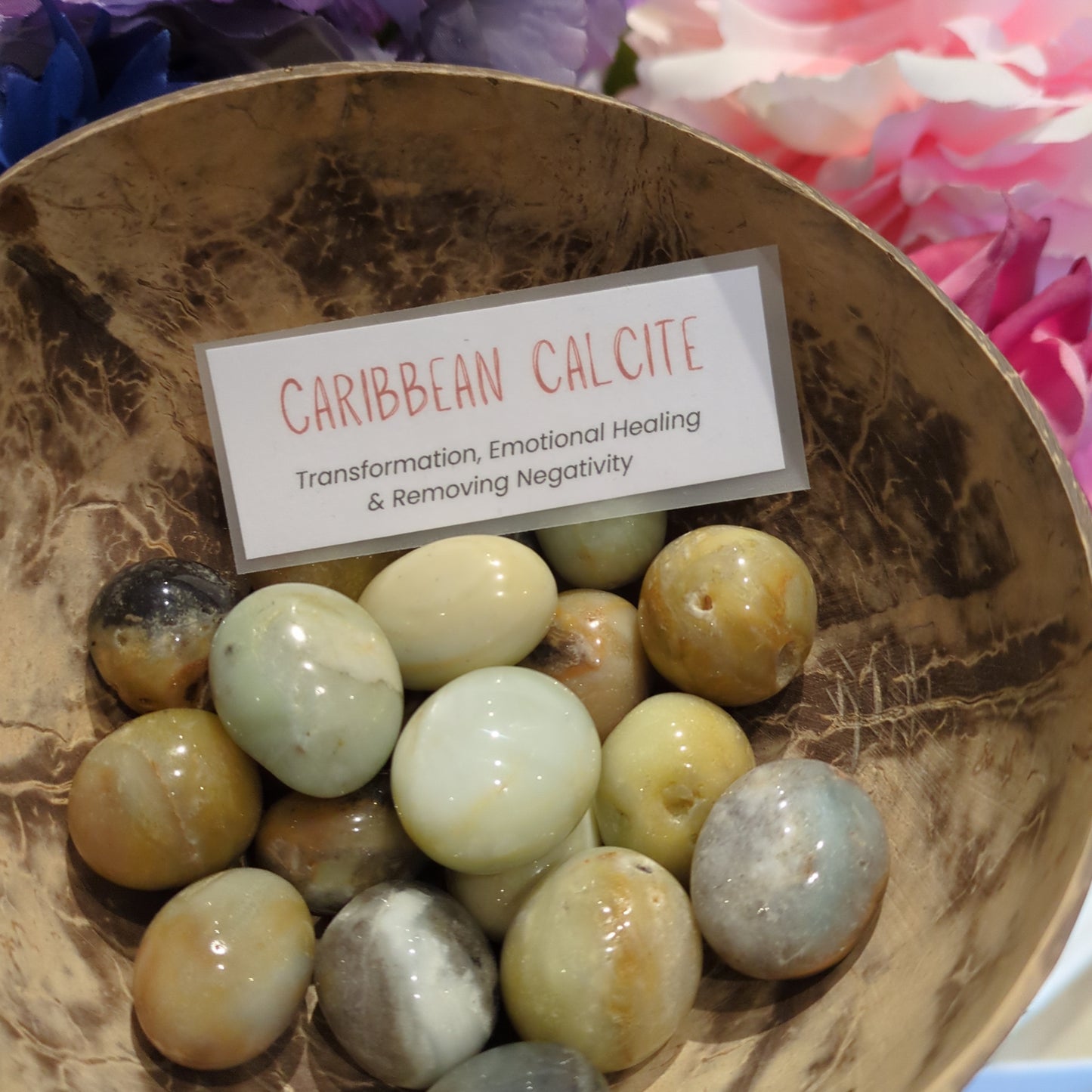 Caribbean Calcite & Aragonite Tumble Stone