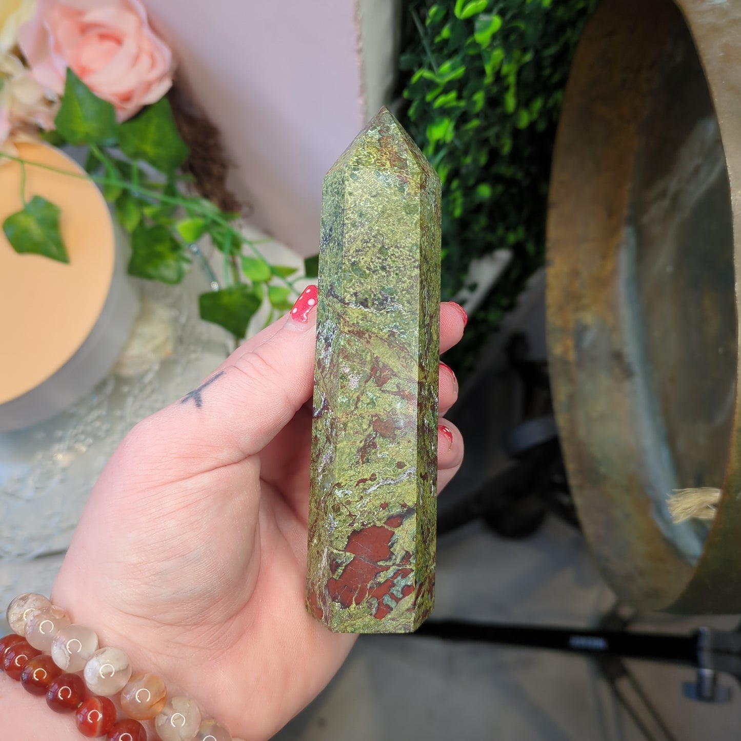 Dragon Blood Jasper Tower (DBJ04)