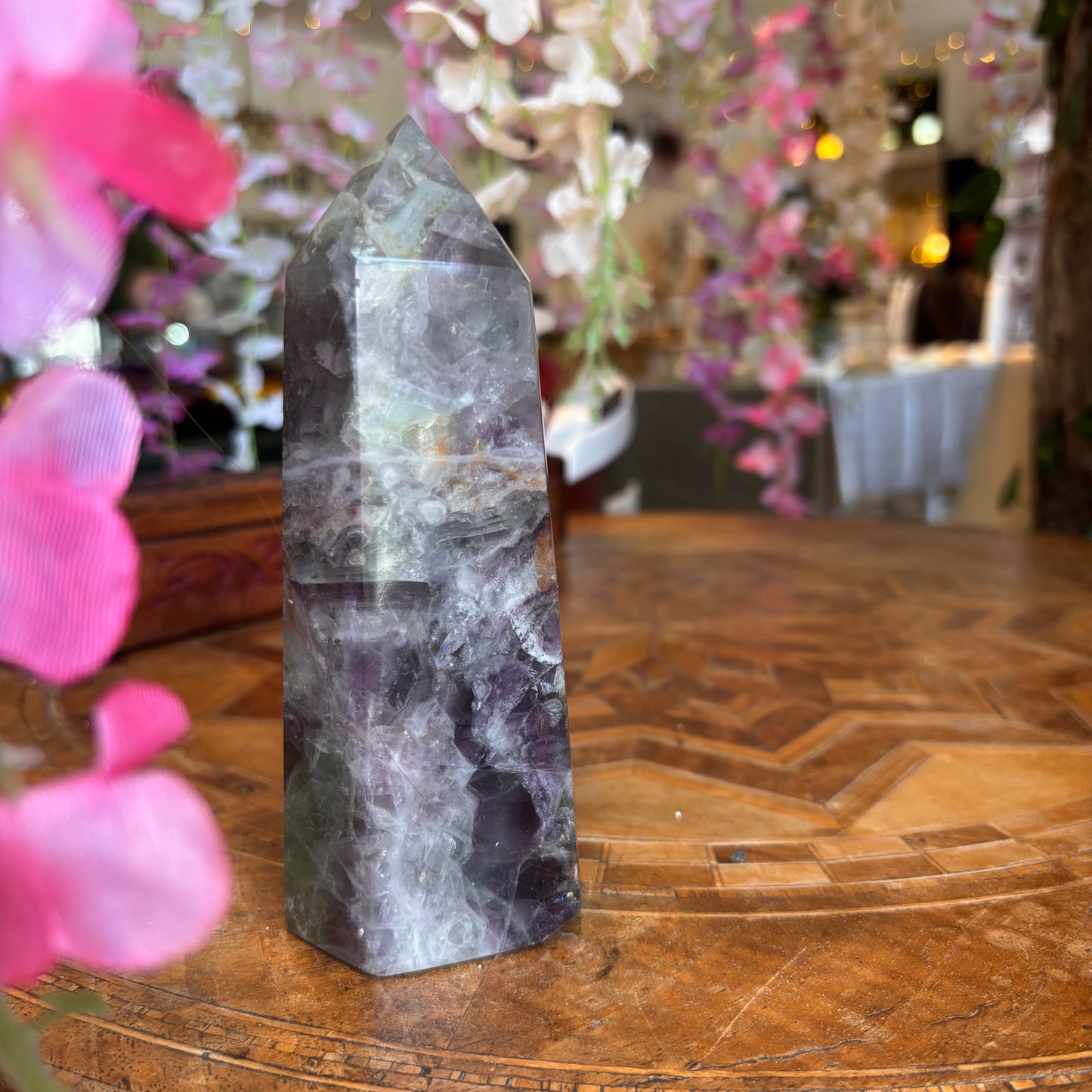 Large Rainbow Fluorite Tower (RFT03)