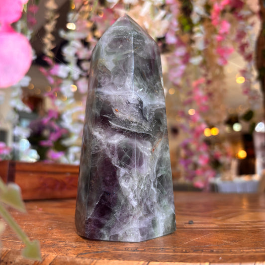 Large Rainbow Fluorite Tower (RFT03)