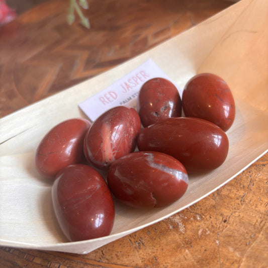 Red Jasper Palm Stone