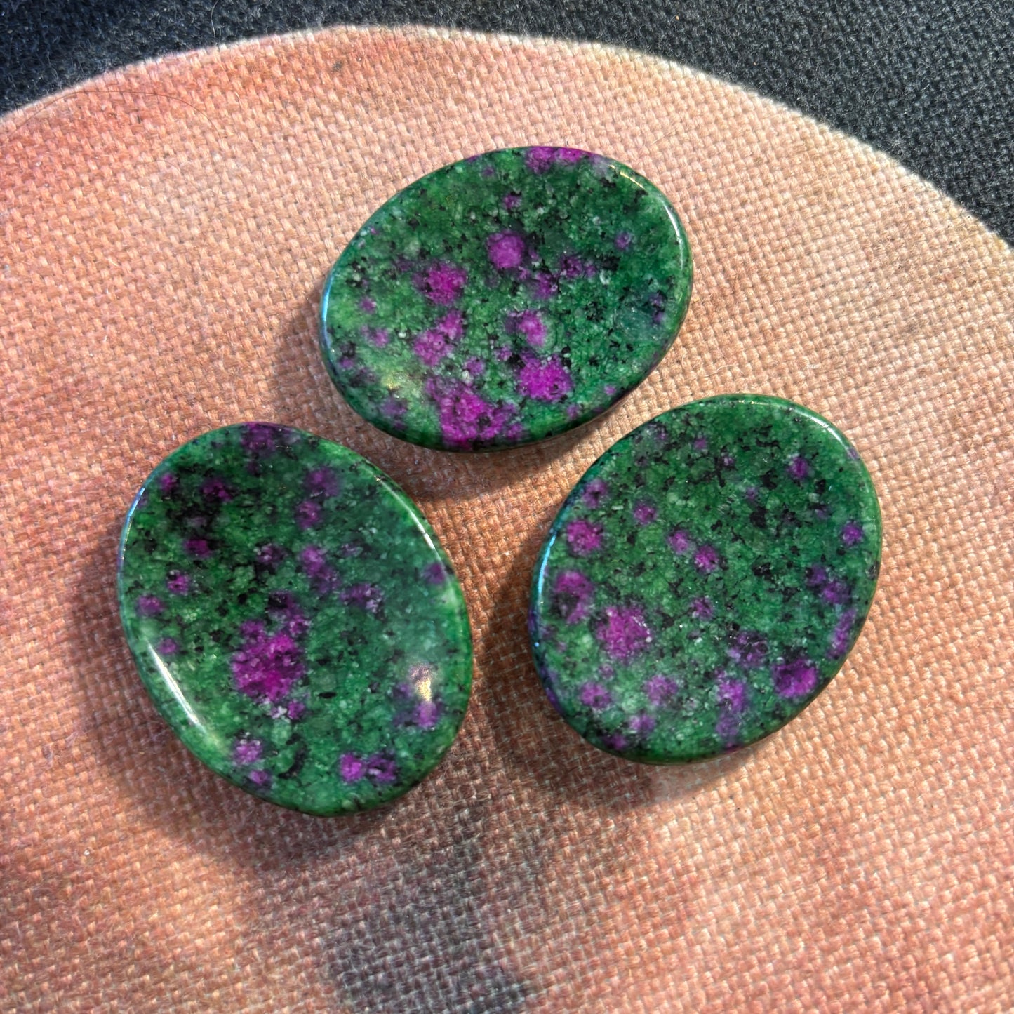 Ruby in Zoisite worry stone