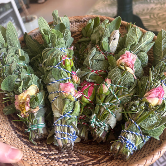 British Sage "Smudge" Bundles - Grown & Hand  Tied in Wales
