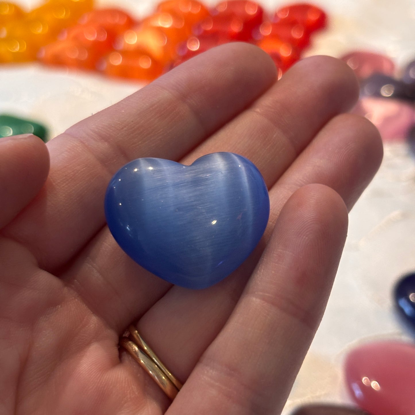 Small Cat Eye Heart