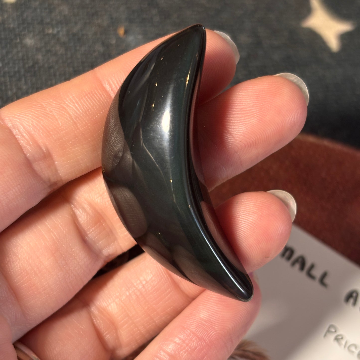 Rainbow Obsidian Moon