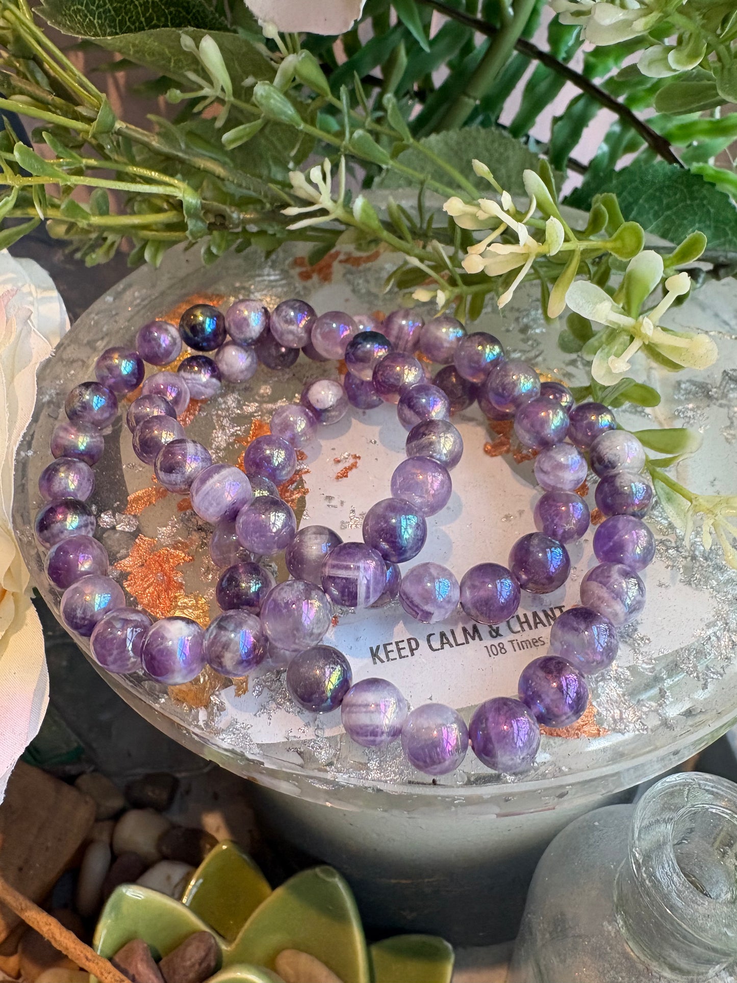 Angel Aura Amethyst Bracelet (8mm)