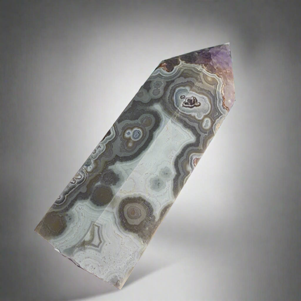 Amethyst & Crazy Lace Agate Tower (ACAT01)