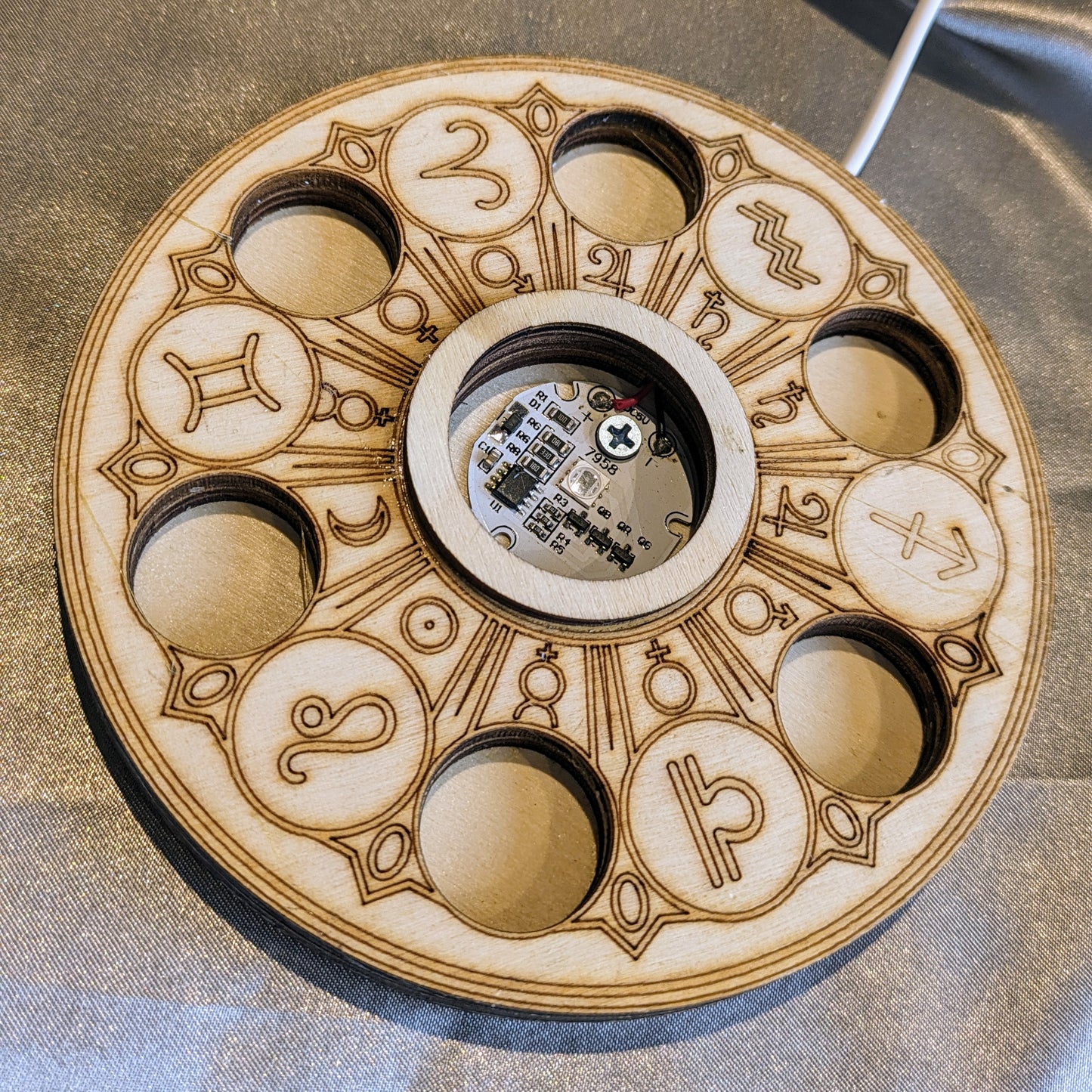 Colour Changing Zodiac Light Stand