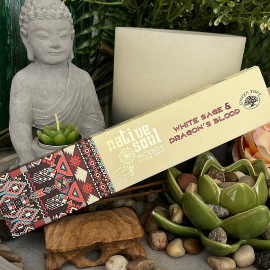 White Sage & Dragon's Blood Native Soul Incense Joss Sticks