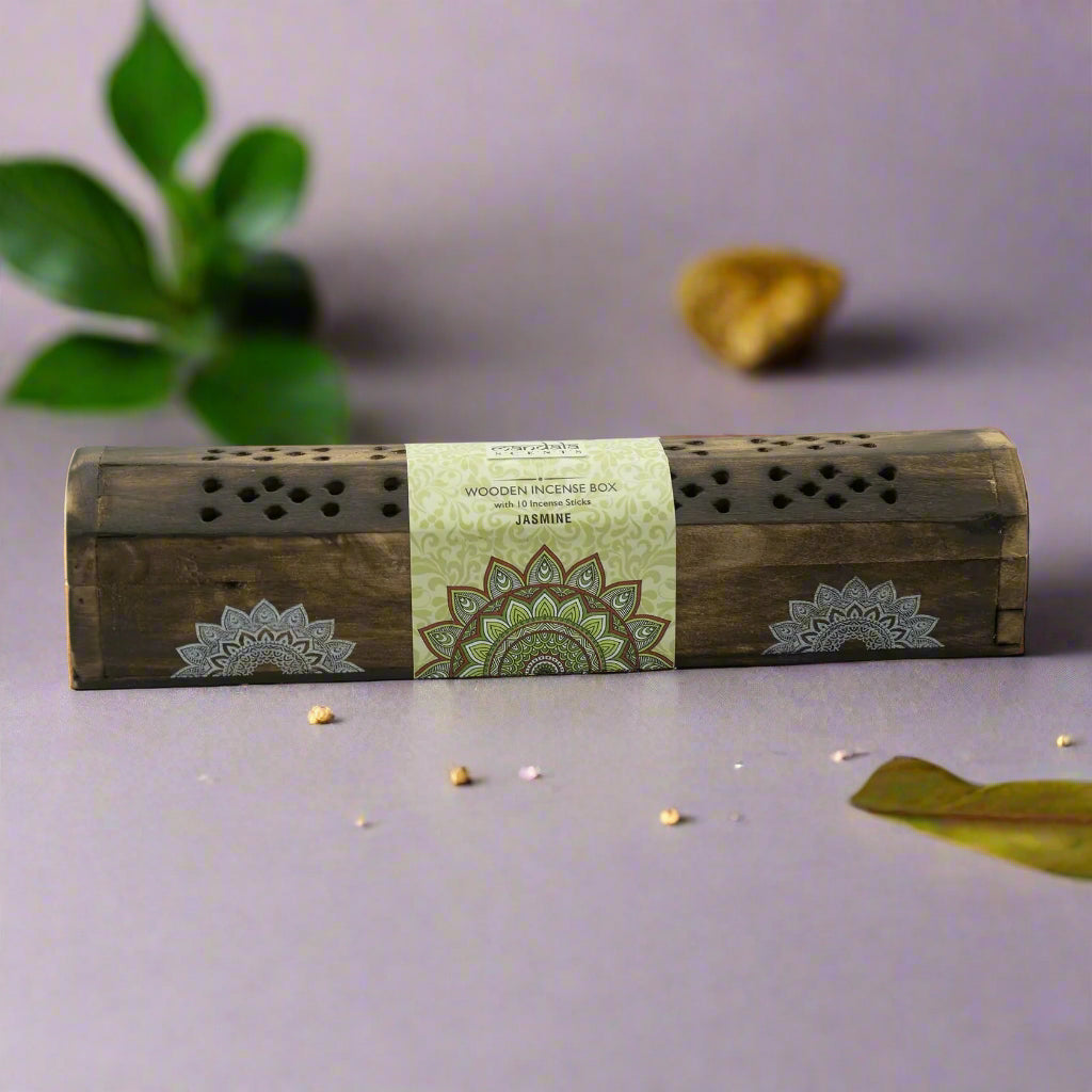 Mandala Smoke Box with Incense Gift Set