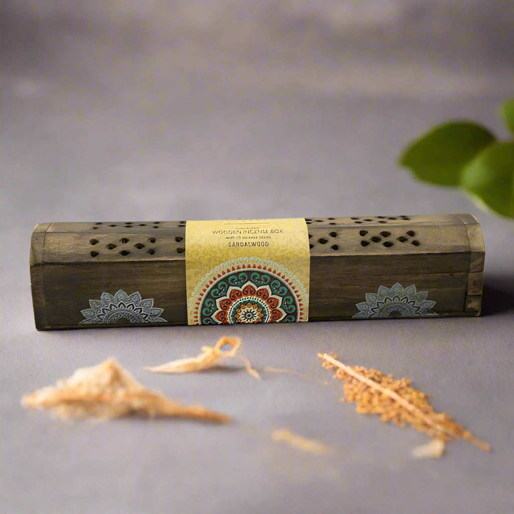 Mandala Smoke Box with Incense Gift Set