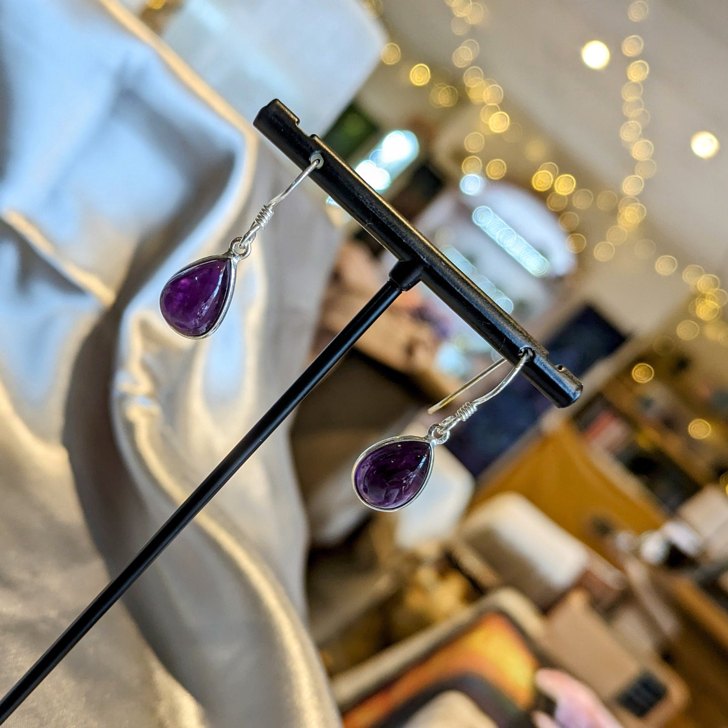 Sterling Silver Amethyst Earrings