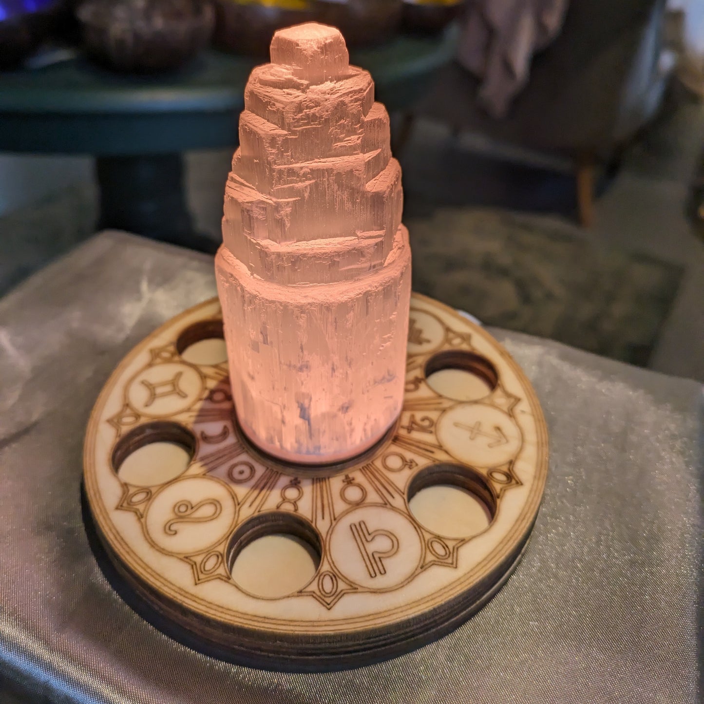 Satin Spar “Selenite” Pillar (Medium)