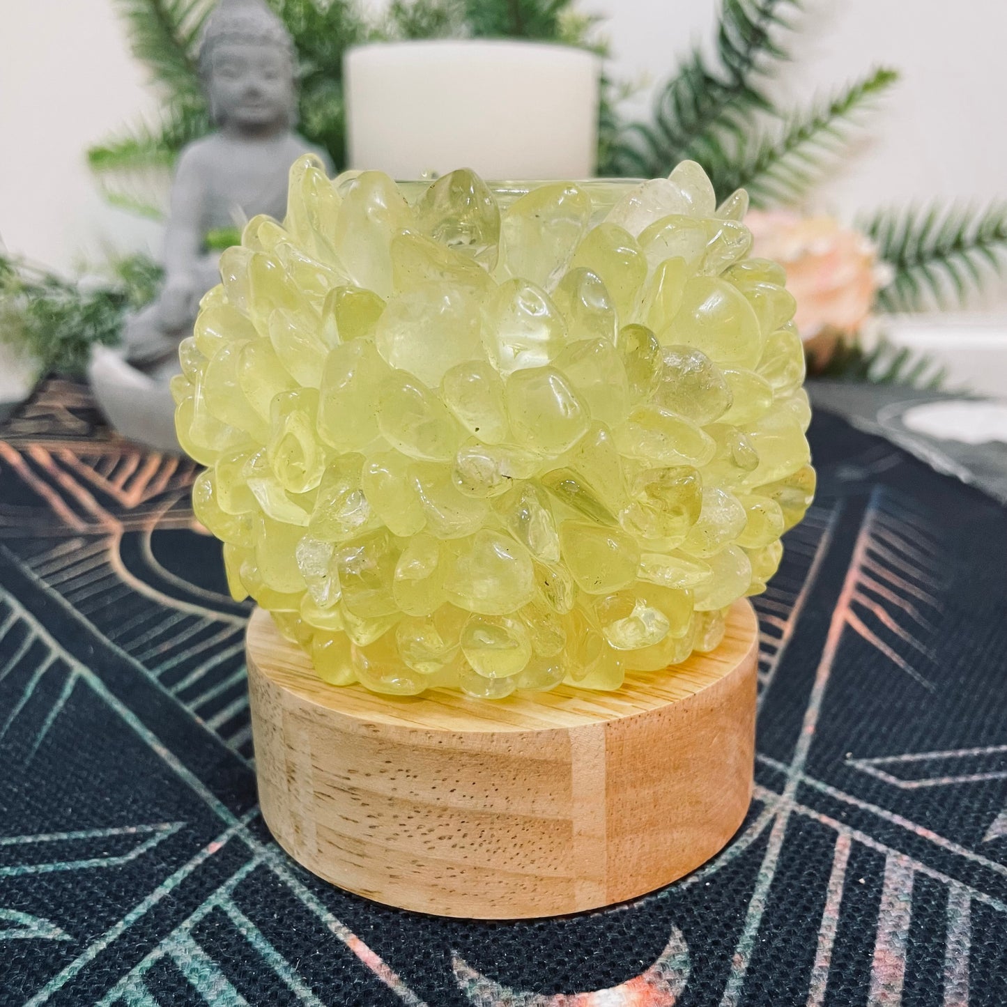 Lemon Quartz & Citrine Lamp