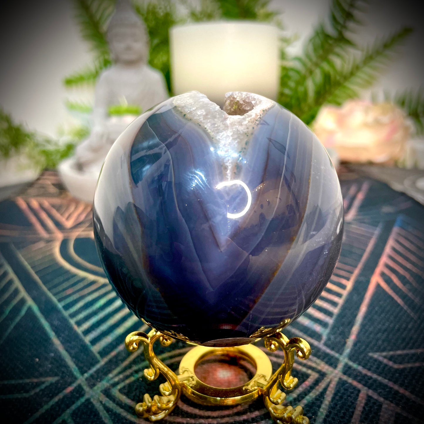 Druzy Agate Sphere (DAS07)