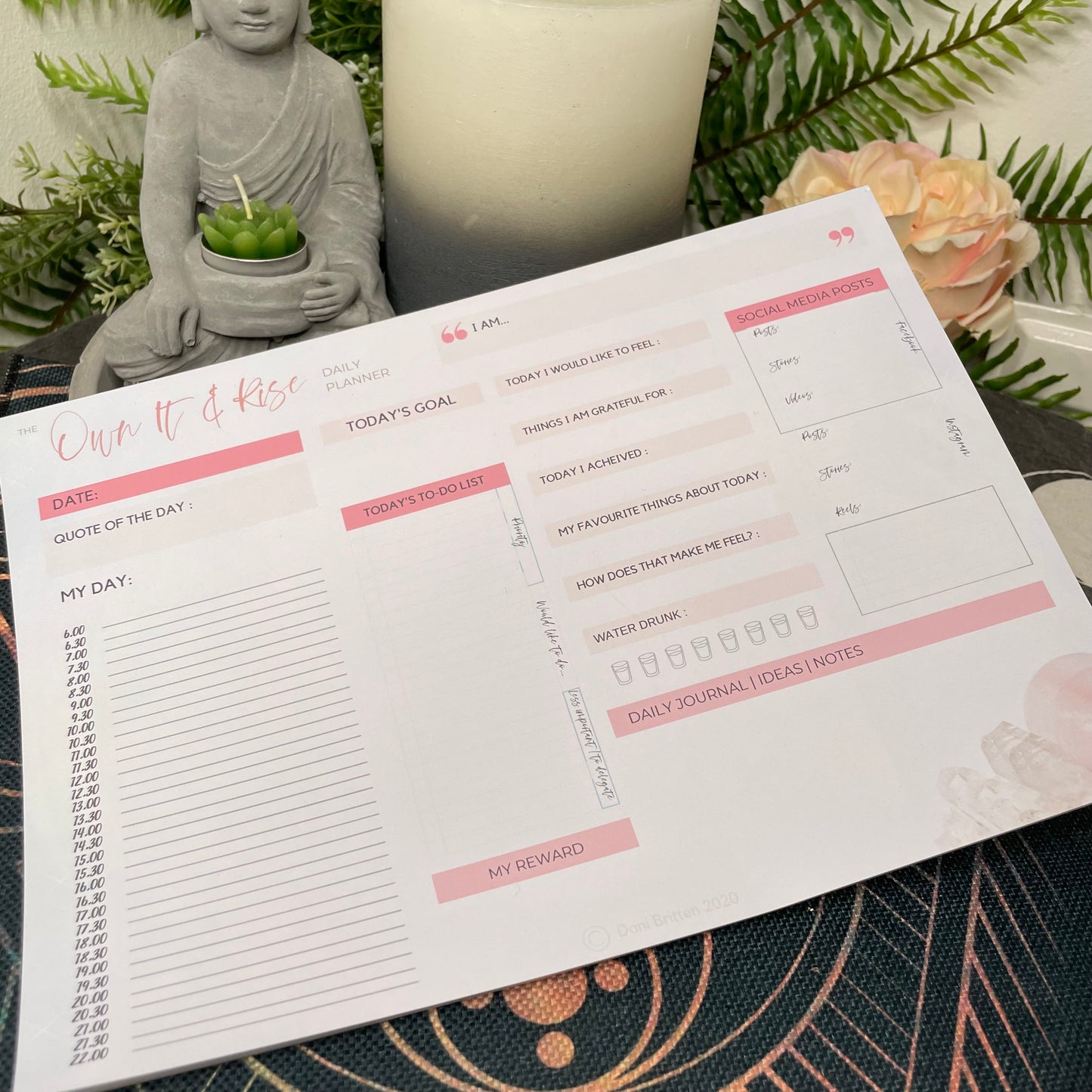 Daily Planning Desk Pad