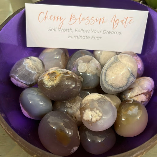 Cherry Blossom Agate Tumble Stone