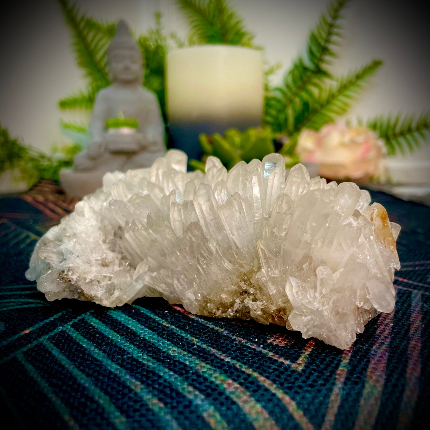 Pineapple Clear Quartz Cluster with points (CQC03)