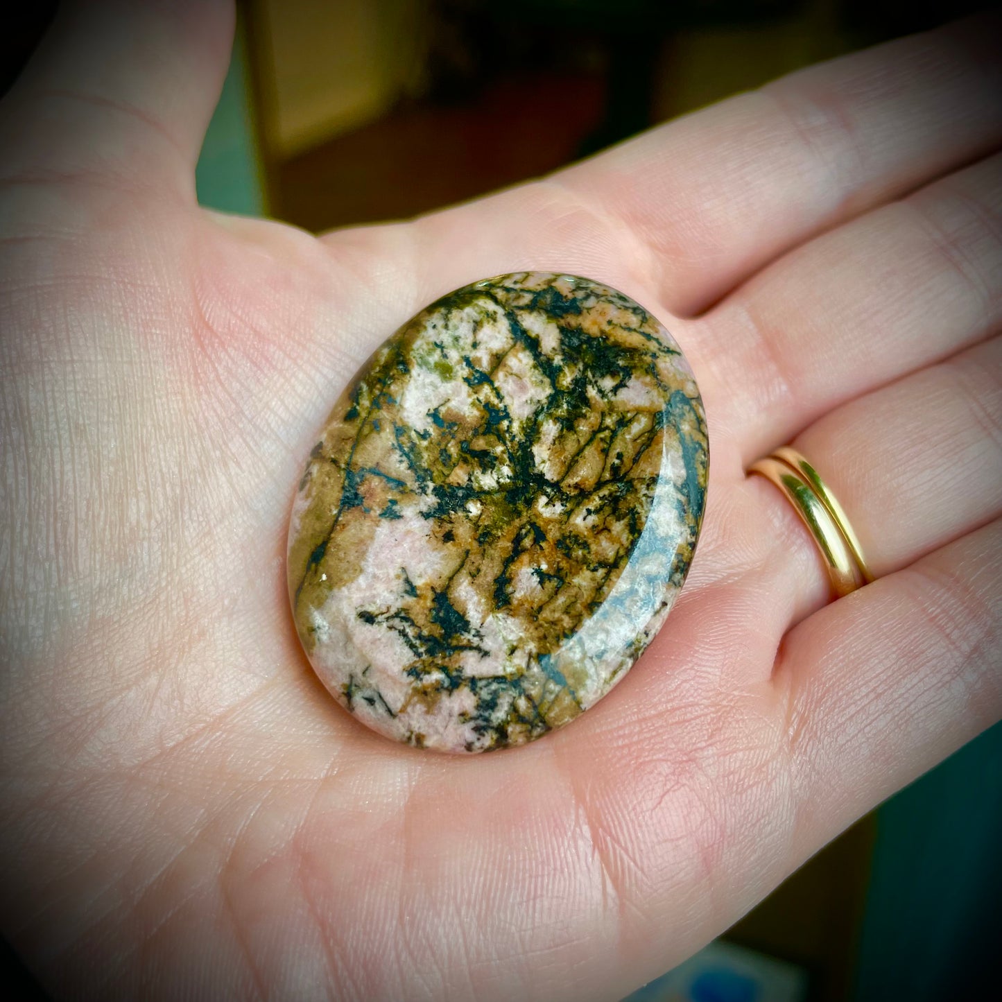 Rhodonite Worry Stone