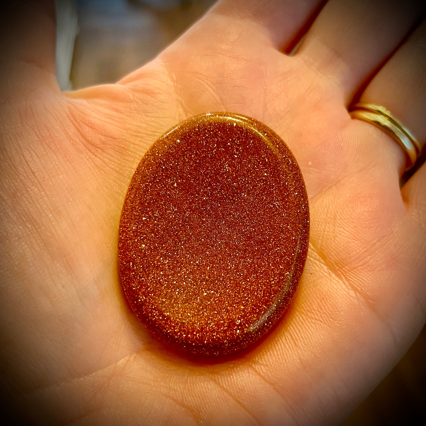 Goldstone Worry Stone