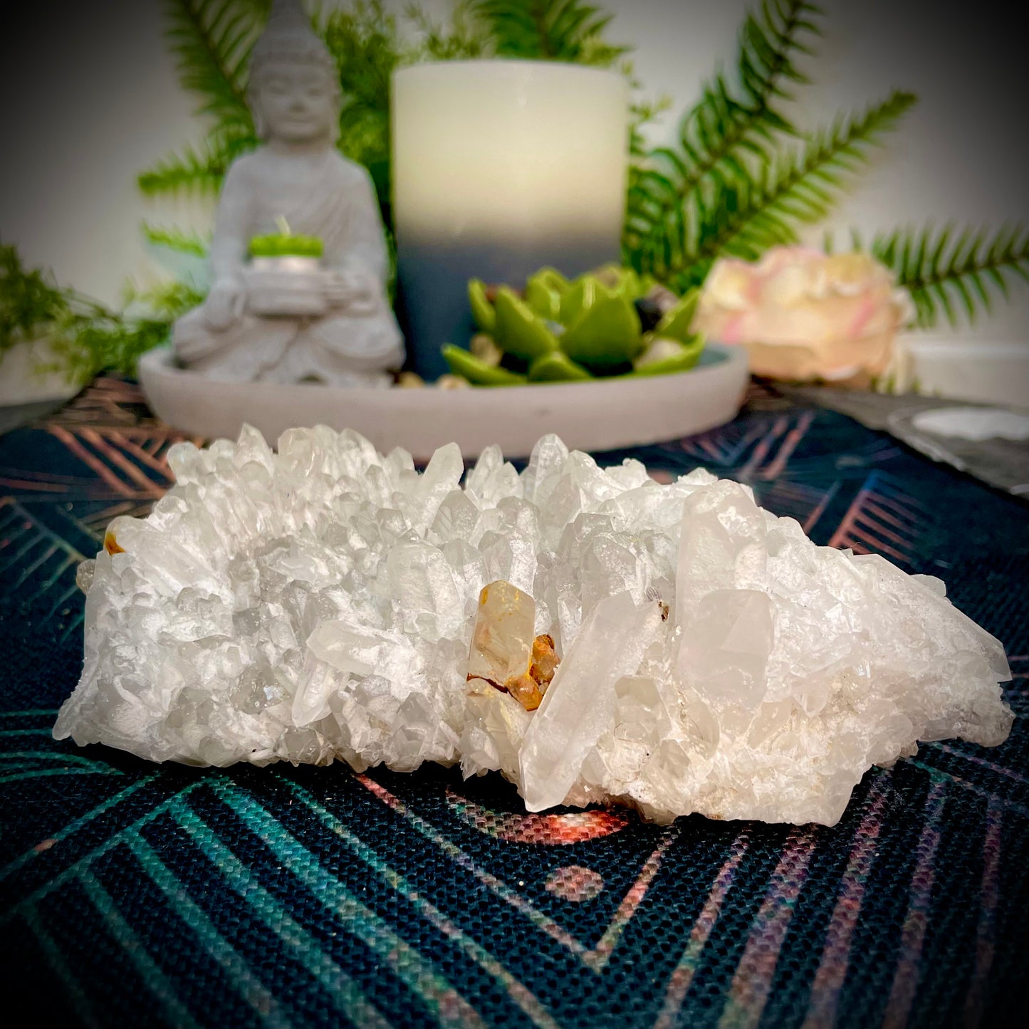 Pineapple Clear Quartz Cluster with points (CQC03)