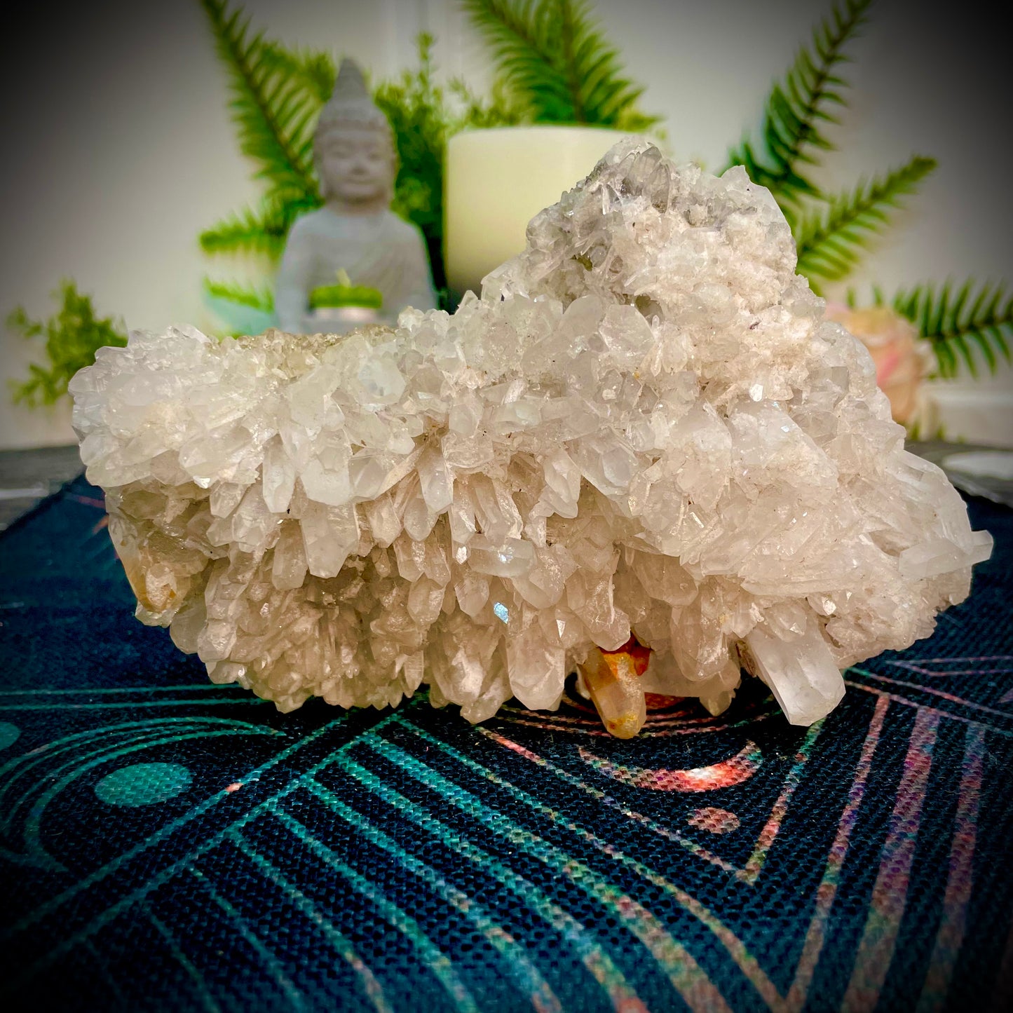 Pineapple Clear Quartz Cluster with points (CQC03)