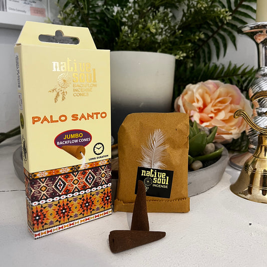 Palo Santo Native Soul Jumbo Backflow Incense Cones