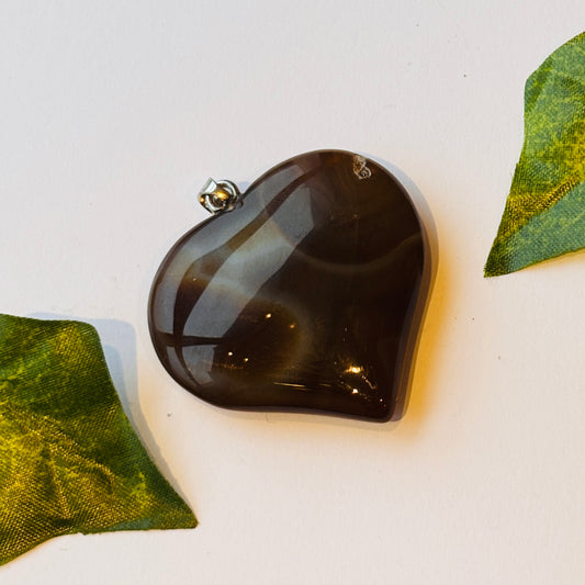 Agate Heart Necklace