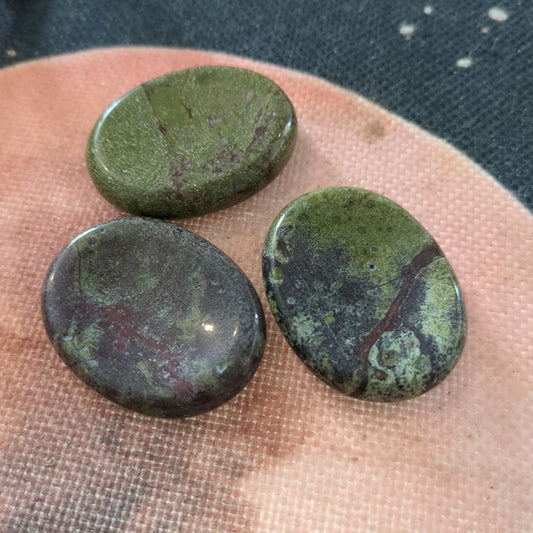 Dragon Blood Jasper Worry Stone