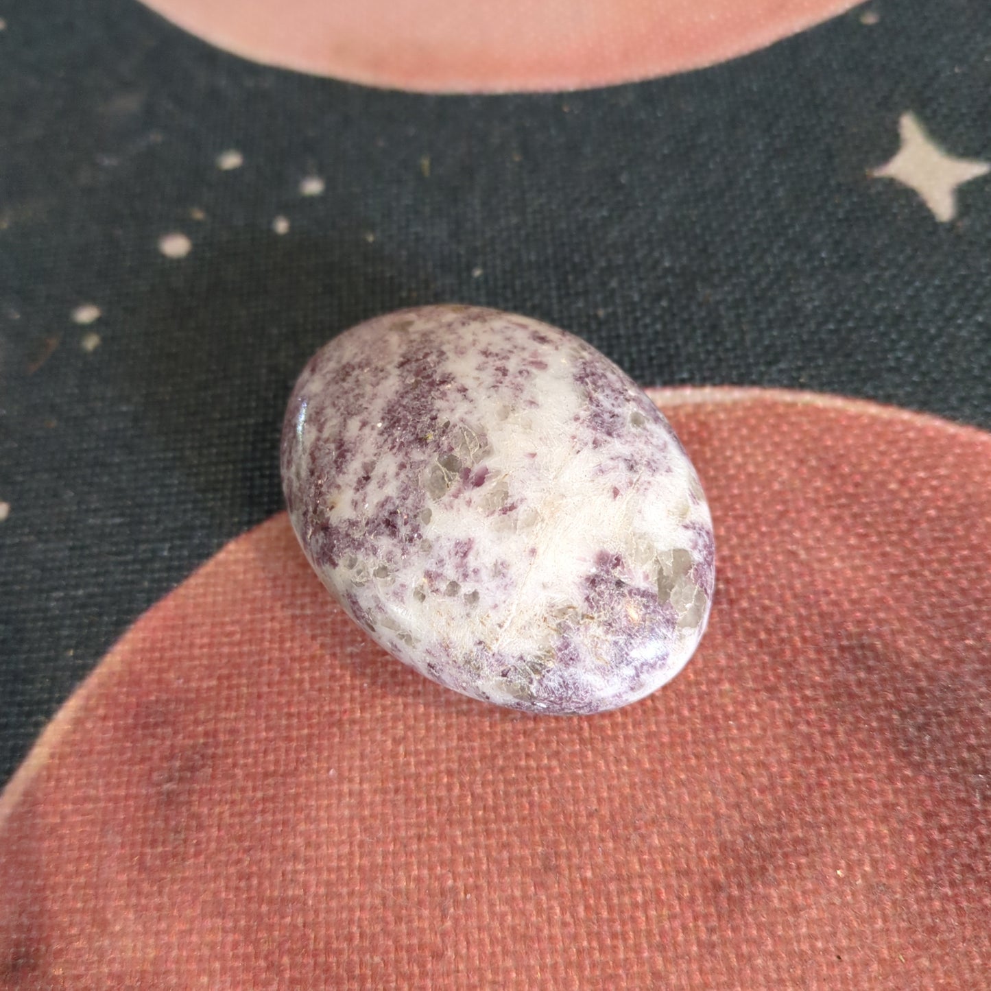Lepidolite ‘Purple Mica’ Palm Stone (LPS02)
