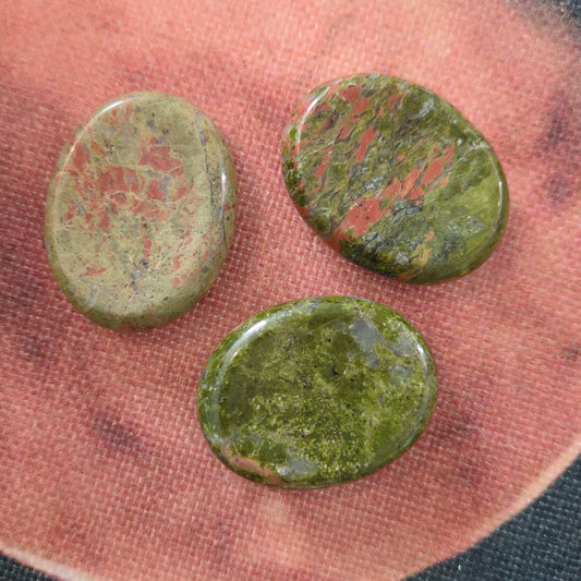 Unakite Jasper Worry Stone