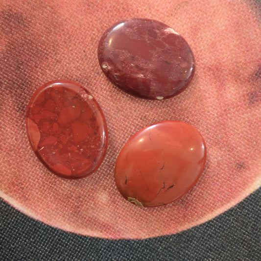 Red Jasper Worry Stone