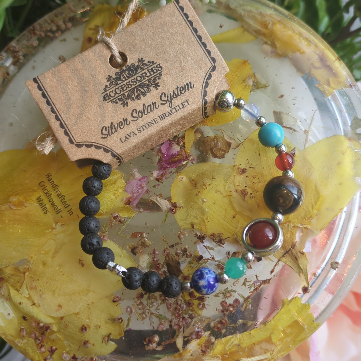 Solar System Lava Bead Bracelet