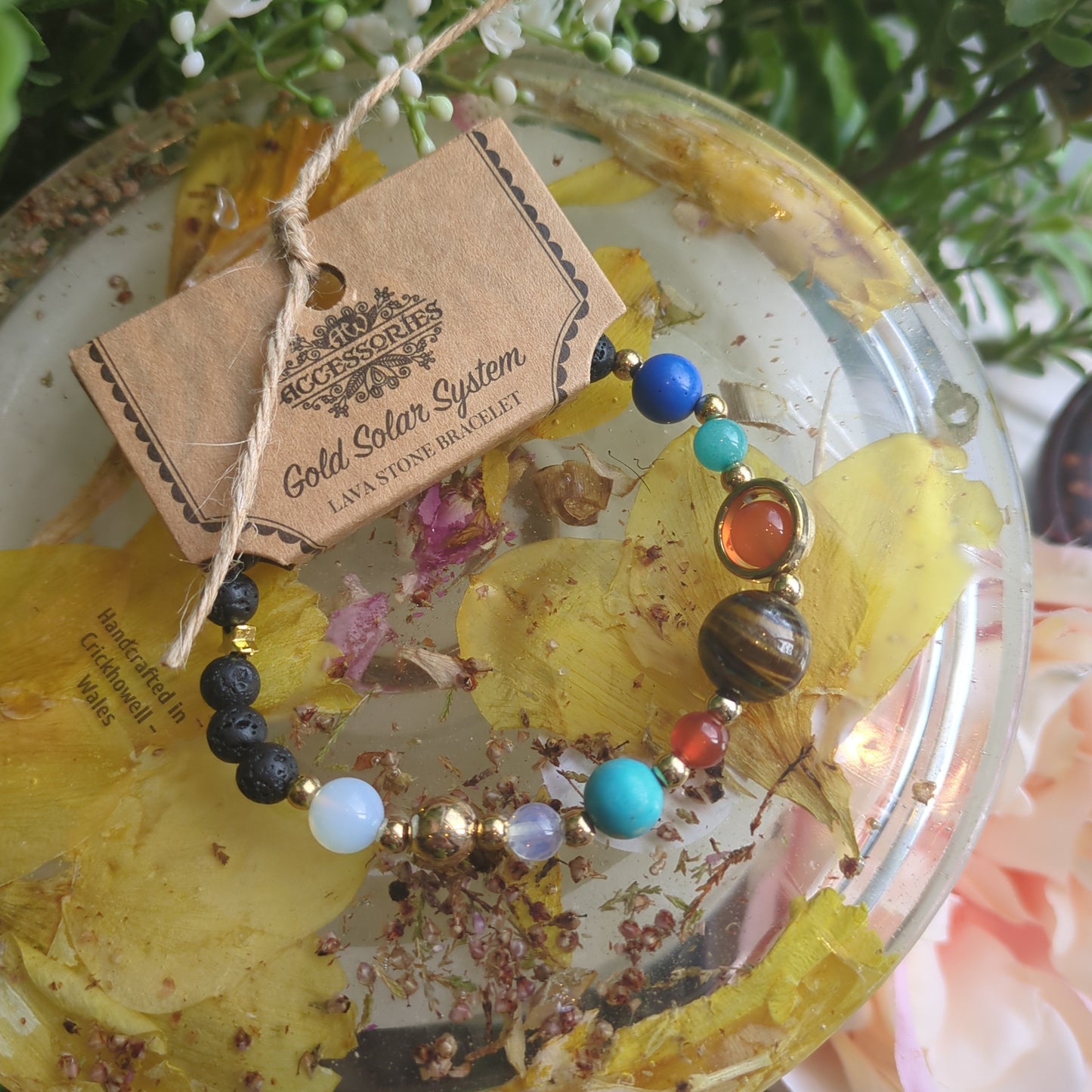 Solar System Lava Bead Bracelet