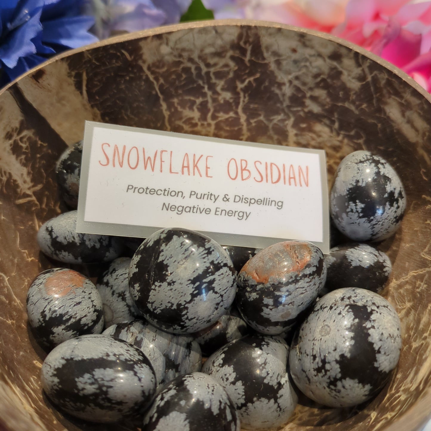 Snowflake Obsidian Tumble Stone