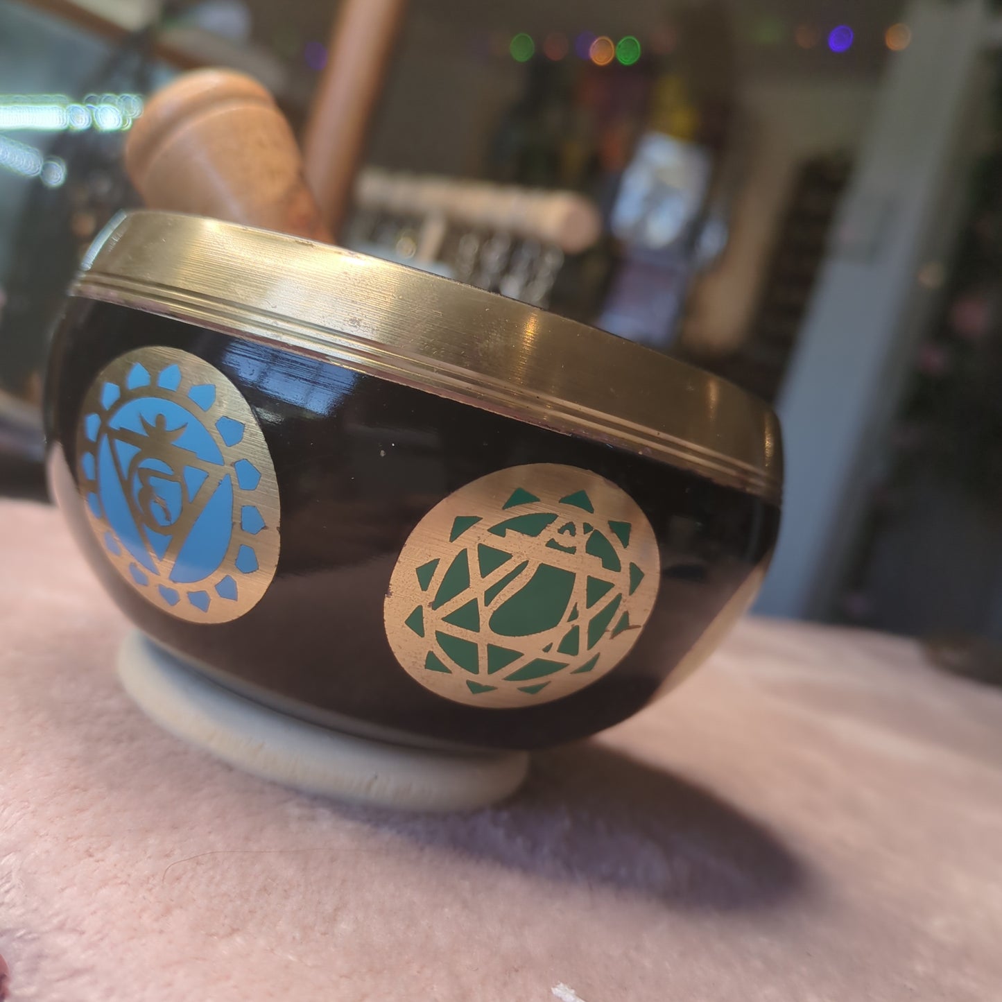 11cm Hammered Brass Chakra Singing Bowl