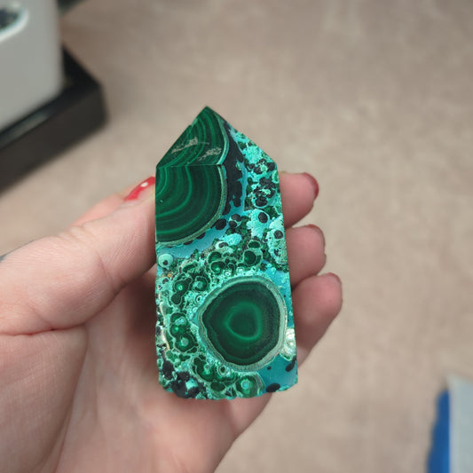 Malachite & Chrysocolla Tower (MCT01)