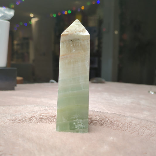 Pistachio Calcite Obelisk (PCT05)