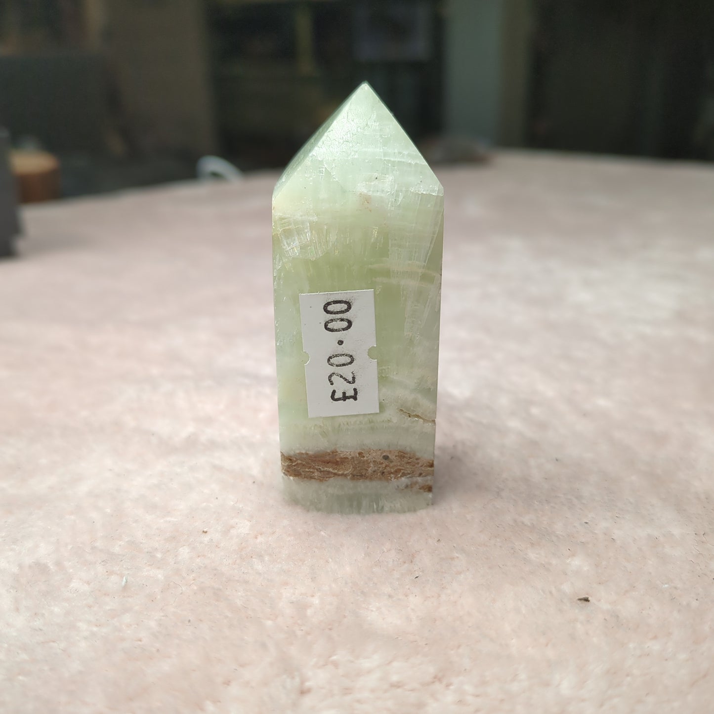 Pistachio Calcite Tower (PCT05)