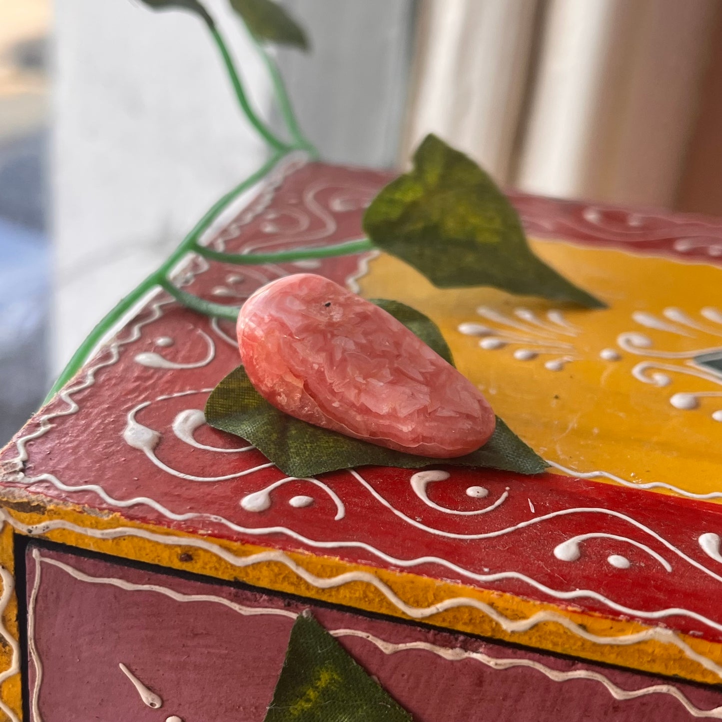 Rhodochrosite Mini Palm Stone