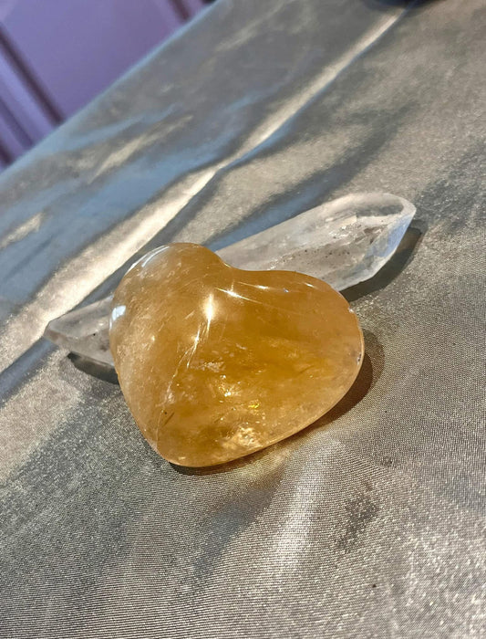 Honey Calcite Heart (HCH1)