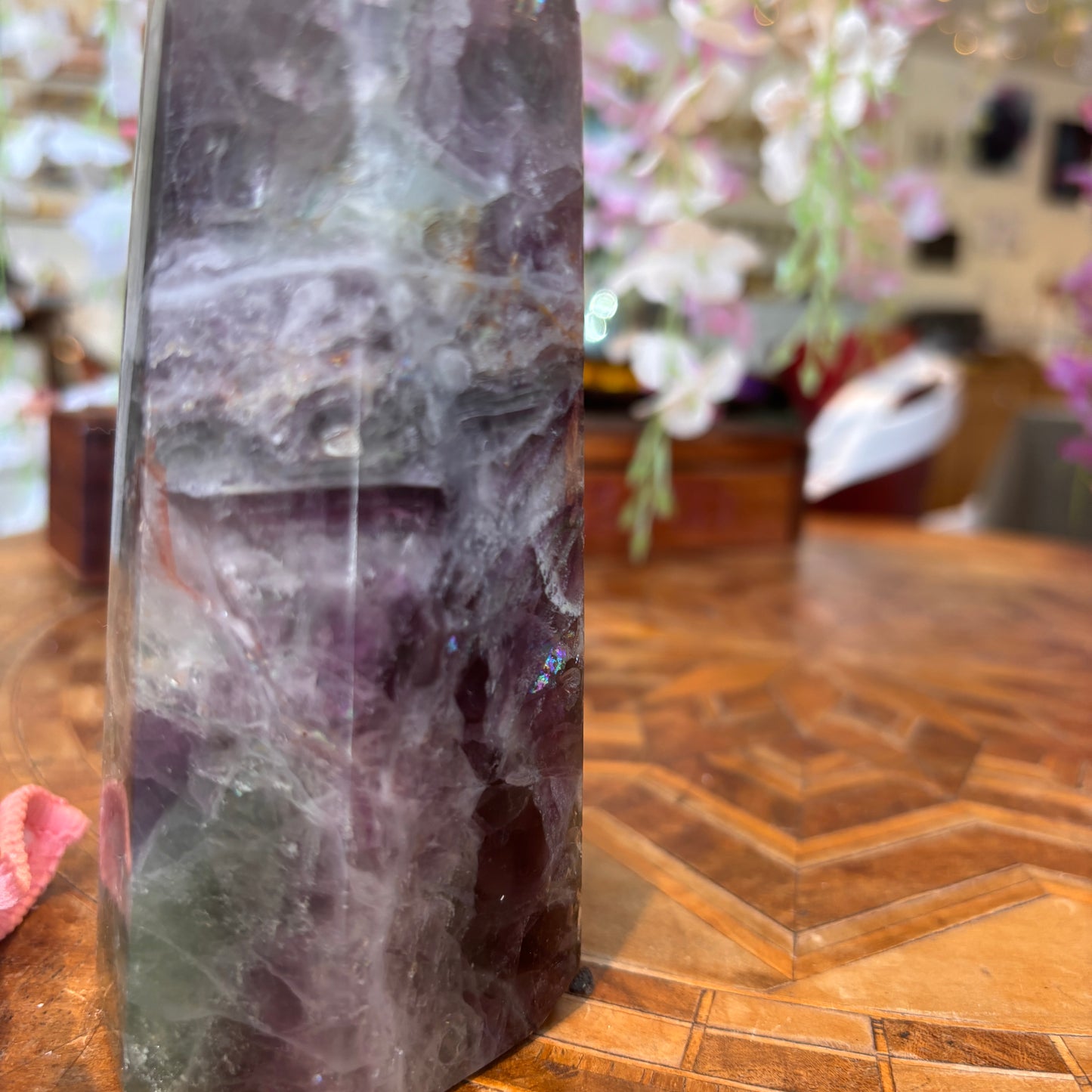Large Rainbow Fluorite Tower (RFT03)