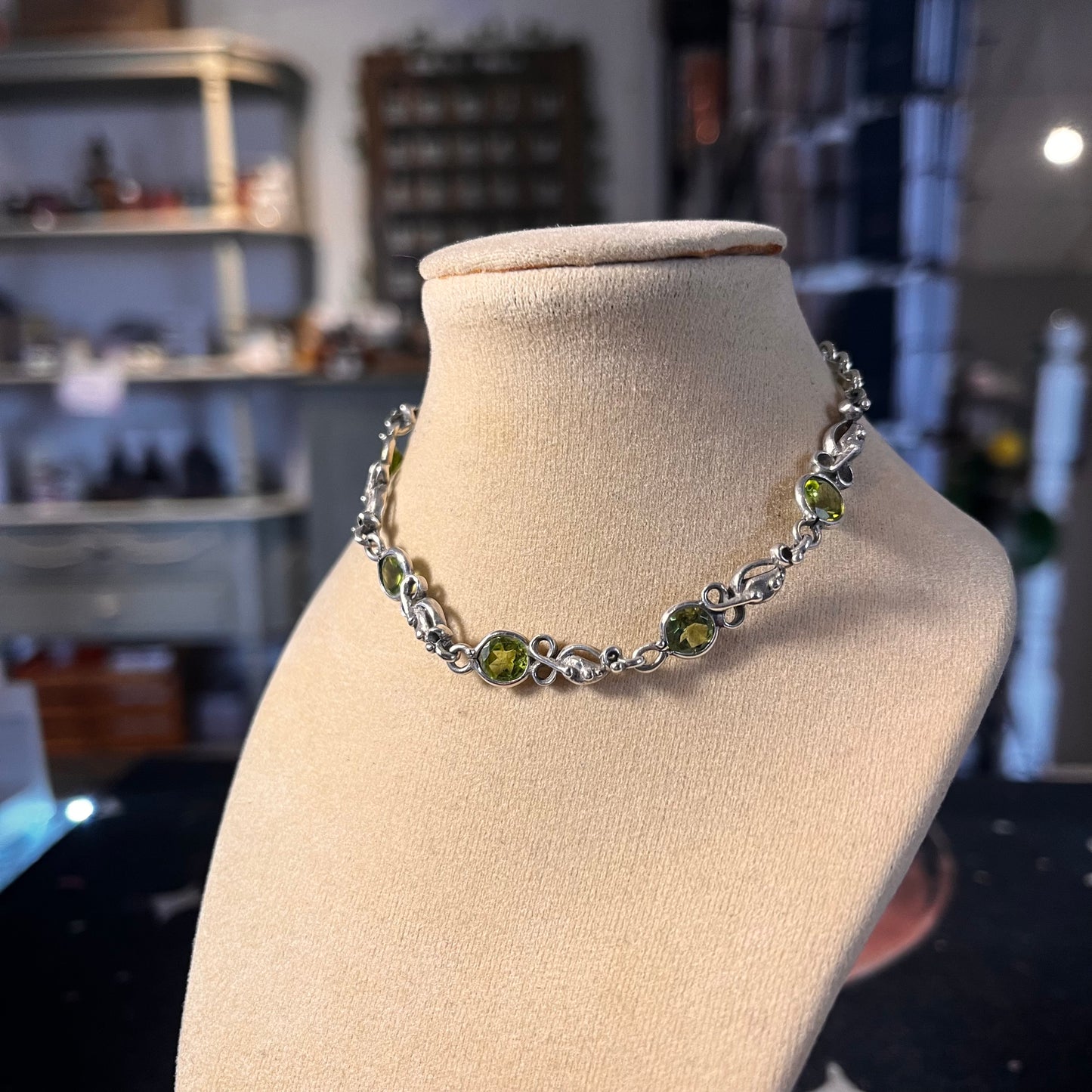 Tegan’s High Grade Peridot Bracelet