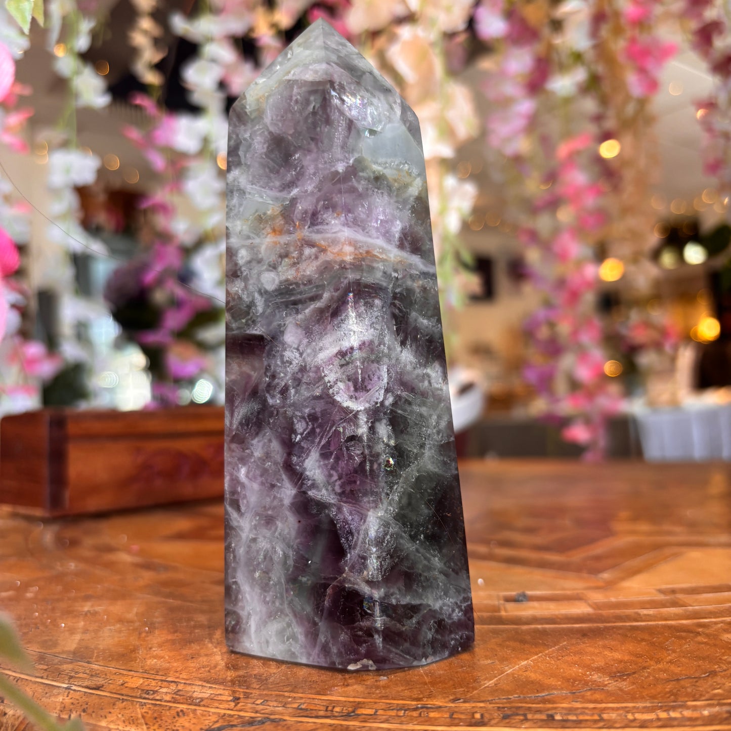 Large Rainbow Fluorite Tower (RFT03)