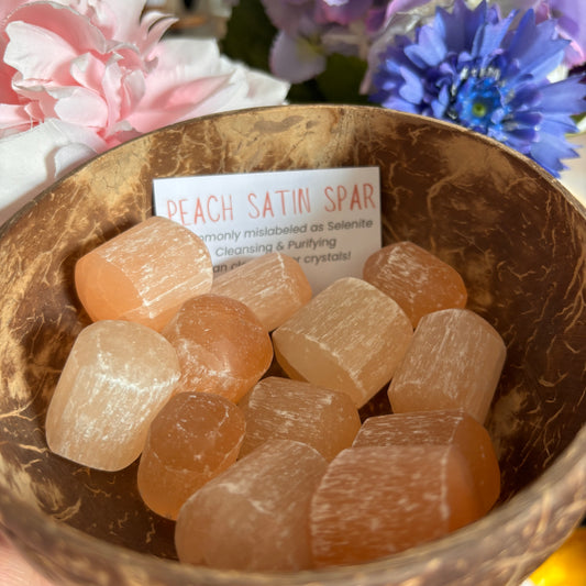 Peach Satin Spar Tumble