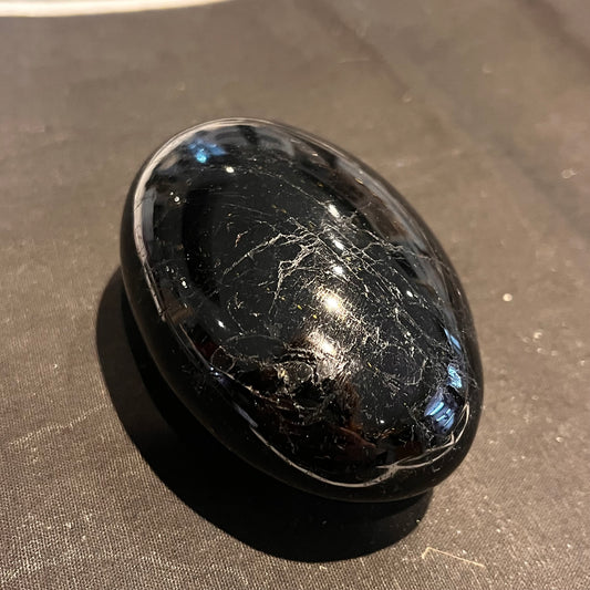 Black Tourmaline Palm Stone (BTP02)